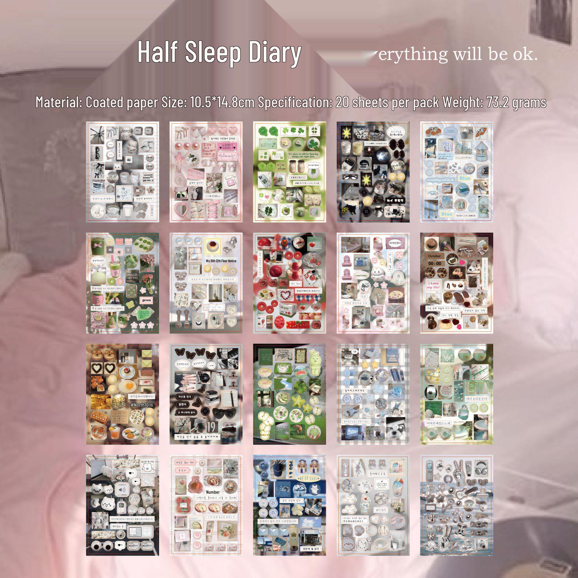 Yu Xian Liu Xu Wei Meng Series Japanese Style DIY Phone Sticker Book