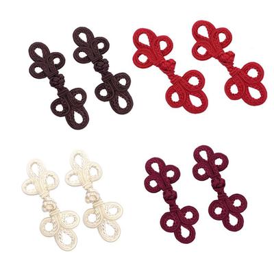 Chinesische Knoten Froschknöpfe Stuhlbezug Knöpfe Kleiderknöpfe Mode 2 Paar für Strickjacke Bühnenkostüm Umhang Tang-Anzug Schal