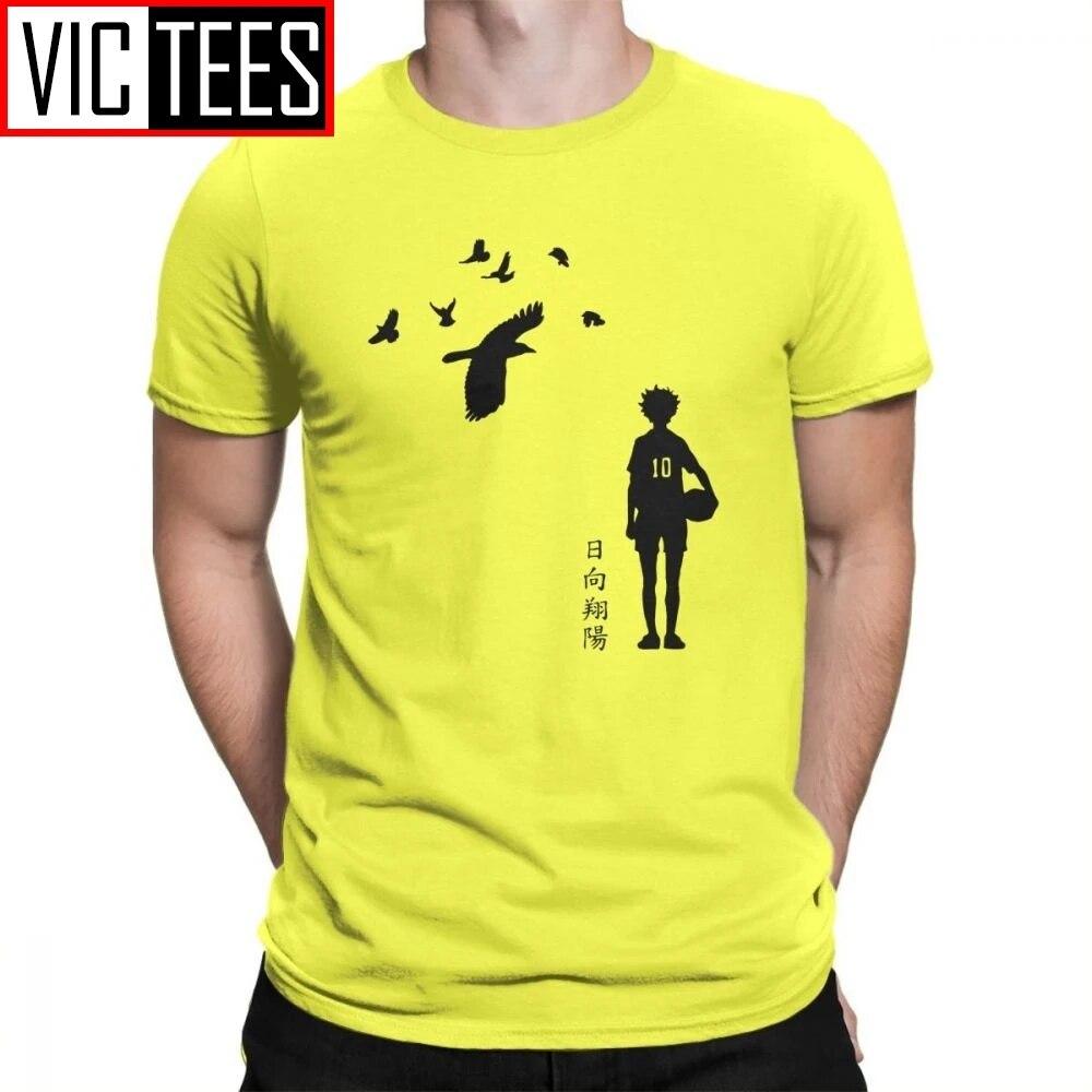 

Футболки Haikyuu Karasuno Hinata Shouyou, футболки унисекс из очищенного хлопка с круглым воротником, классические футболки унисекс, бесшовные плюс 3XL