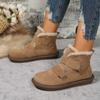 Winter Pelz Schneestiefel Damen Flats Stiefeletten Mode Neu Walking Warme Schuhe Plus Baumwolle Rutschfest Klassisch Mujer Schuhe
