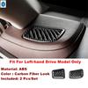 Auto AC Air Outlet Conditioning Cover Vent Decoration Trim Fit For Toyota Highlander  - 2024 Carbon Fiber Look Accessories