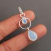 Milky Opal Gemstone 925 Sterling Silver Jewelry Handmade Pendant 1.80" For Wife PP-10-14