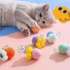 6PCS Linen Cotton Cats Teasing Toy with Flower Design and Soundable Bells for Safe Pet Entertainment Enrichement Toy