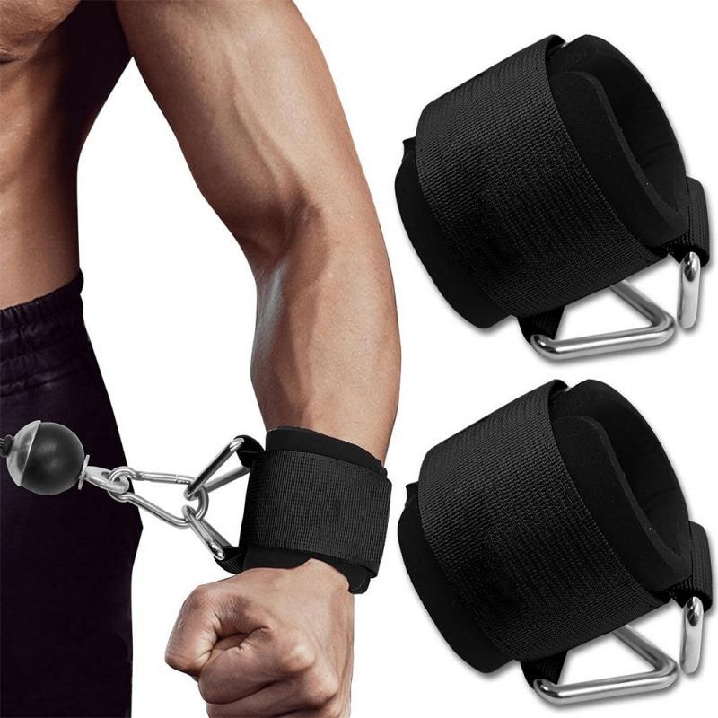 2Pcs Wristband Buckle Hand Strap Fitness Accessory for Arm Workout Training Resistance Rope Exercise Equipment