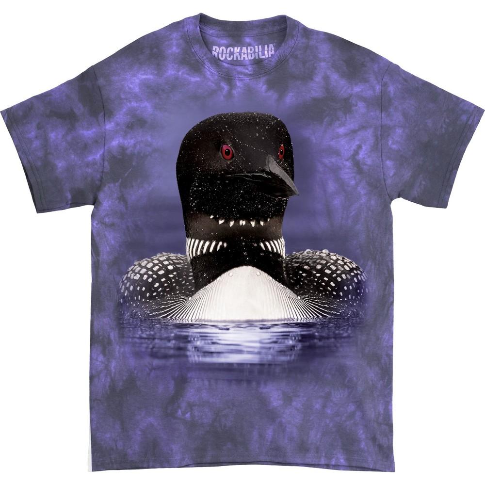 The Mountain Loon Portrait T-shirt XXX-Large Purple Unisex T-Shirt S