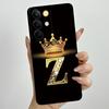 For Realme C85 Pro 2025 Crown Initial Letter Couple Phone Case RealmeC85 Pro 4G RMX5555 Soft Silicone TPU Lens Protective Casing