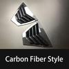 For Nissan Sentra / Sylphy 2020 2025 2025 Car Rear Louver Window Side Shutter Cover Trim Sticker Vent Scoop ABS Carbon Fiber