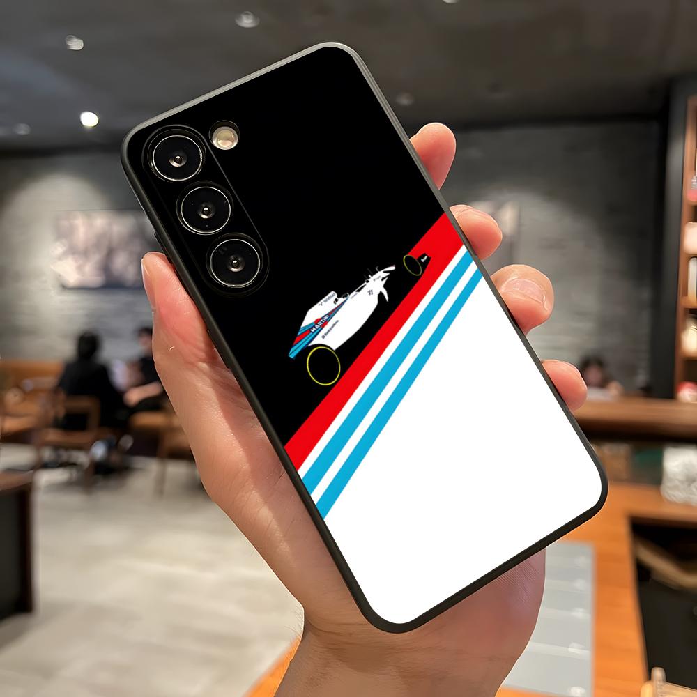 Custodia per Telefono Racing M-Martini Per Samsung A56 A36 A26 A16 A15 A25 A35 A55 A14 A34 A24 A54 Guscio Morbido Nero