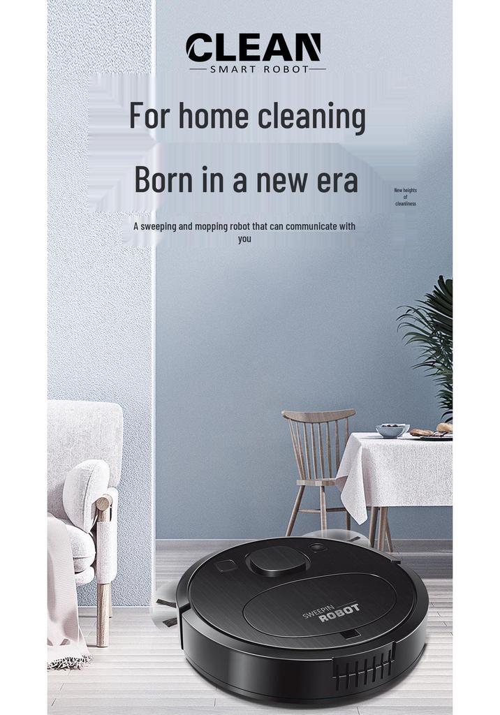 USB Wireless Smart Robot Vacuum Cleaner: Sweeping & Mopping Integrated Appliance, Perfect Home Use Gift.