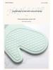 Silicone Heat-Resistant Non-Slip Oven Gloves, Thickened Two-Finger Design for Baking and Microwave Use