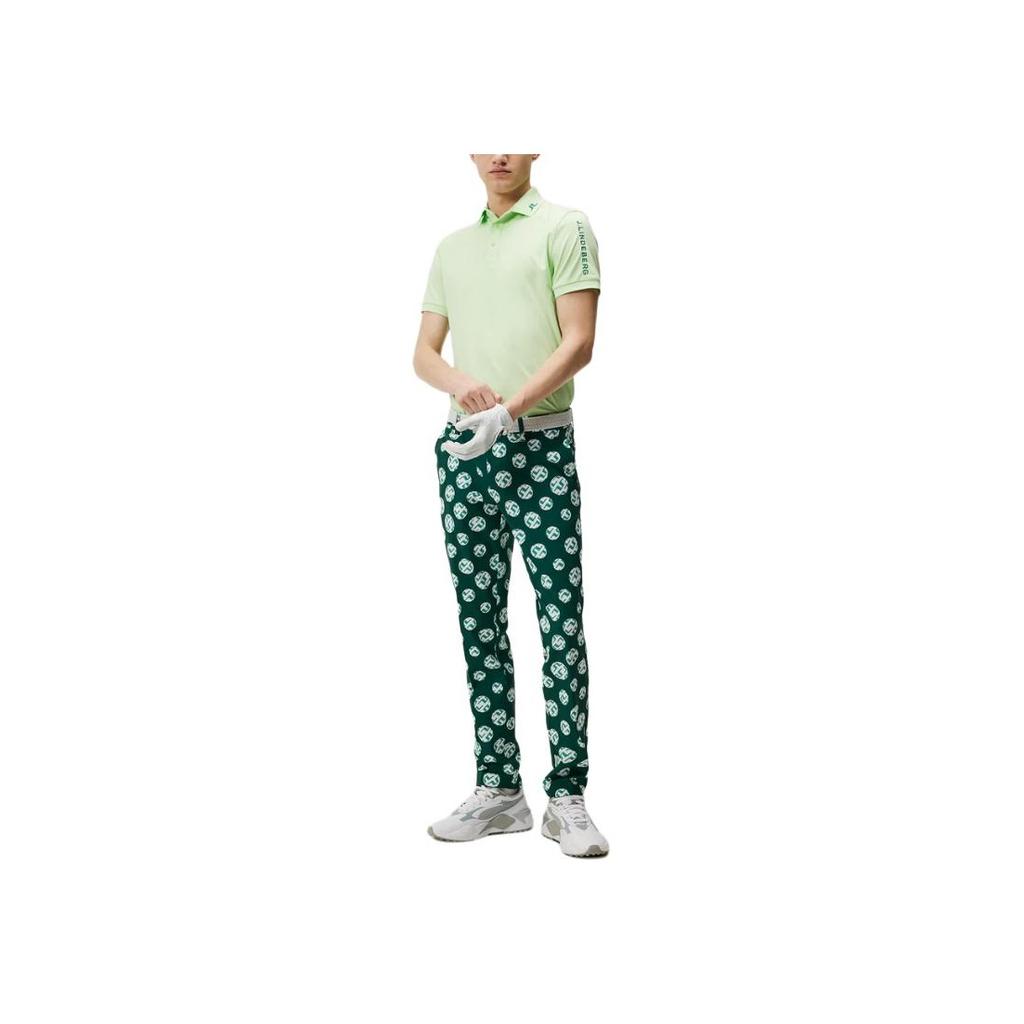 J.LINDEBERG Logo Embroidered Polo Shirt Men Tops Light-Green GMJT07642-M037