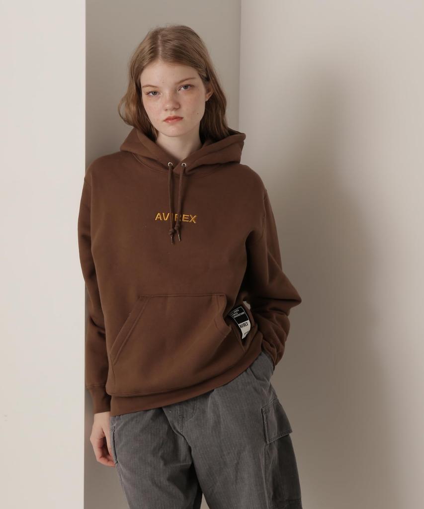 Avirex Exclusive SWEAT PULLOVER Size WEB&DEPOT A-STAR PARKA, Men's, L, 050, Brown, 783-4931005