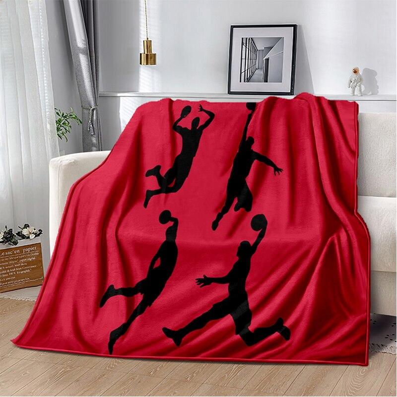 Fashion Basketball Blanket Custom Lightweight Thermal Insulation Blanket Sofa Blanket Bed Office  Blankets for Beds