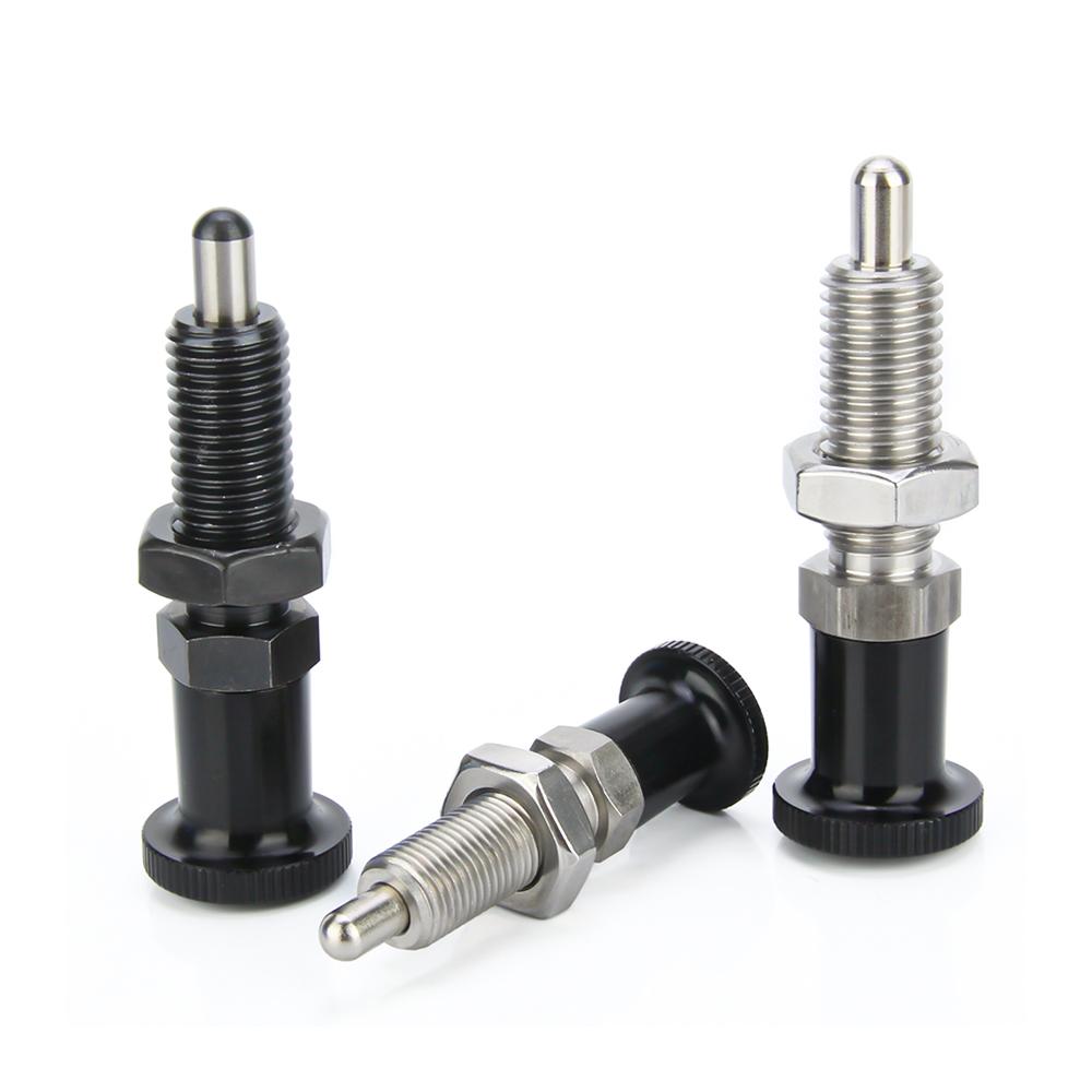 M8 M10 M12 M16 Fine Thread Long Index Bolts, Indexing Plungers,Locking Pin ,Locking Spring Screw,Aluminum Knob Plunger