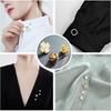 40/80/120pcs Yellow and White Brooch Base DIY Brooch Clip Jewelry Buckle DIY Necklace Bracelet Anklet Phone Chain