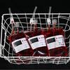 Halloween Double Tube Blood Bag Drink Pouch 350ml - PVC Plasma/Beer Prank Bag