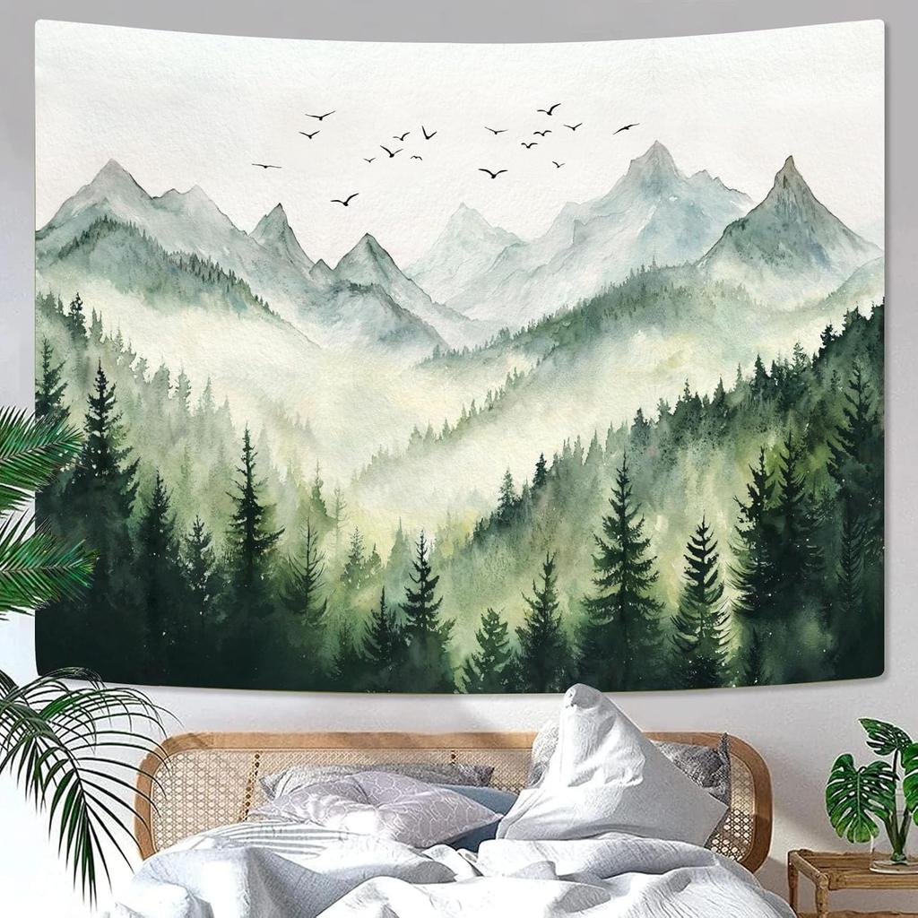Landscape Tapestry Scenery Art Wall Tapestries Nature Wall Decor for Bedroom Living Room Backdrop Fantasy Mountain