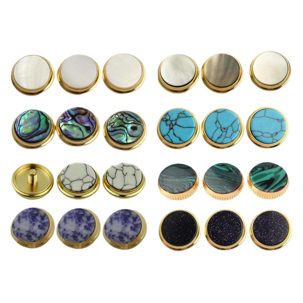 Trumpet Repair Kit Precision Valve Finger Button Caps Copper Accessory for Flute Trumpets with Keys