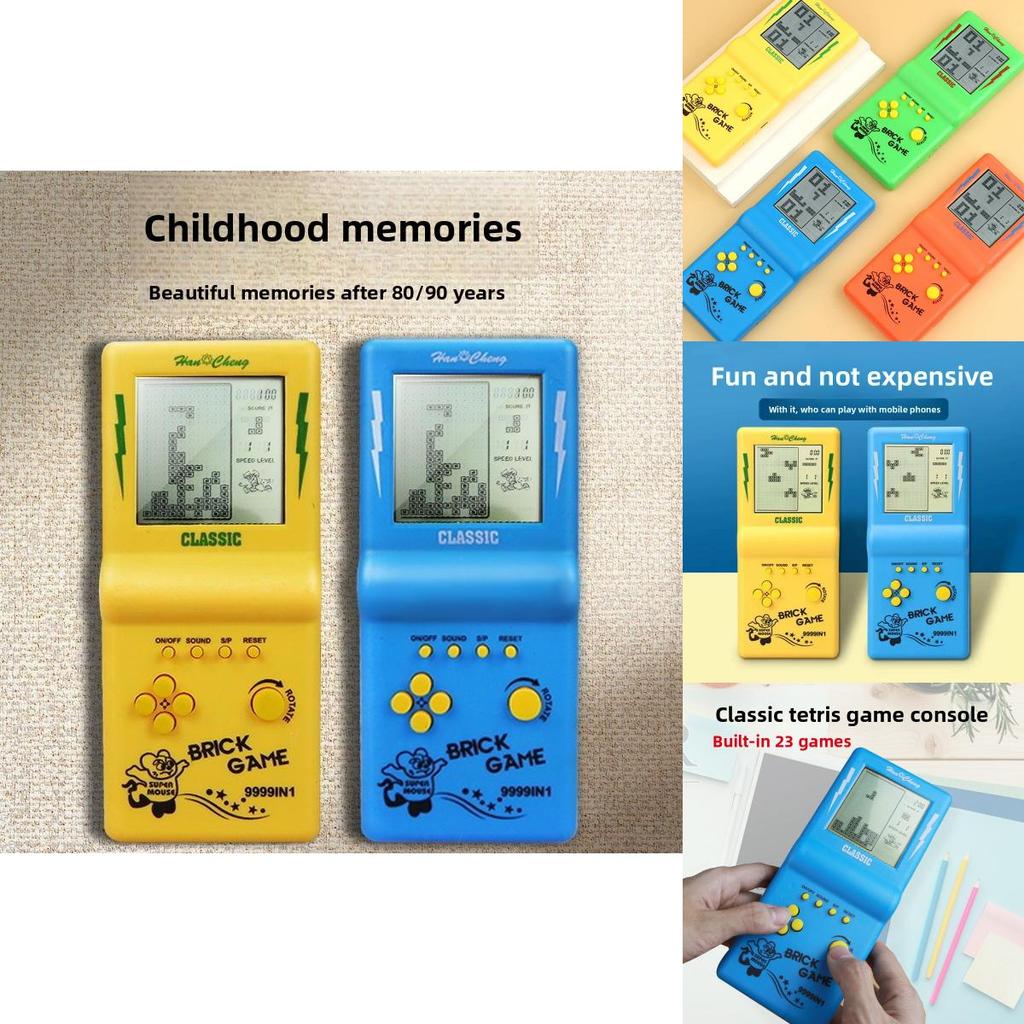 Classic Tetris Handheld Game Console With Large Screen For Retro Gaming Enthusiasts