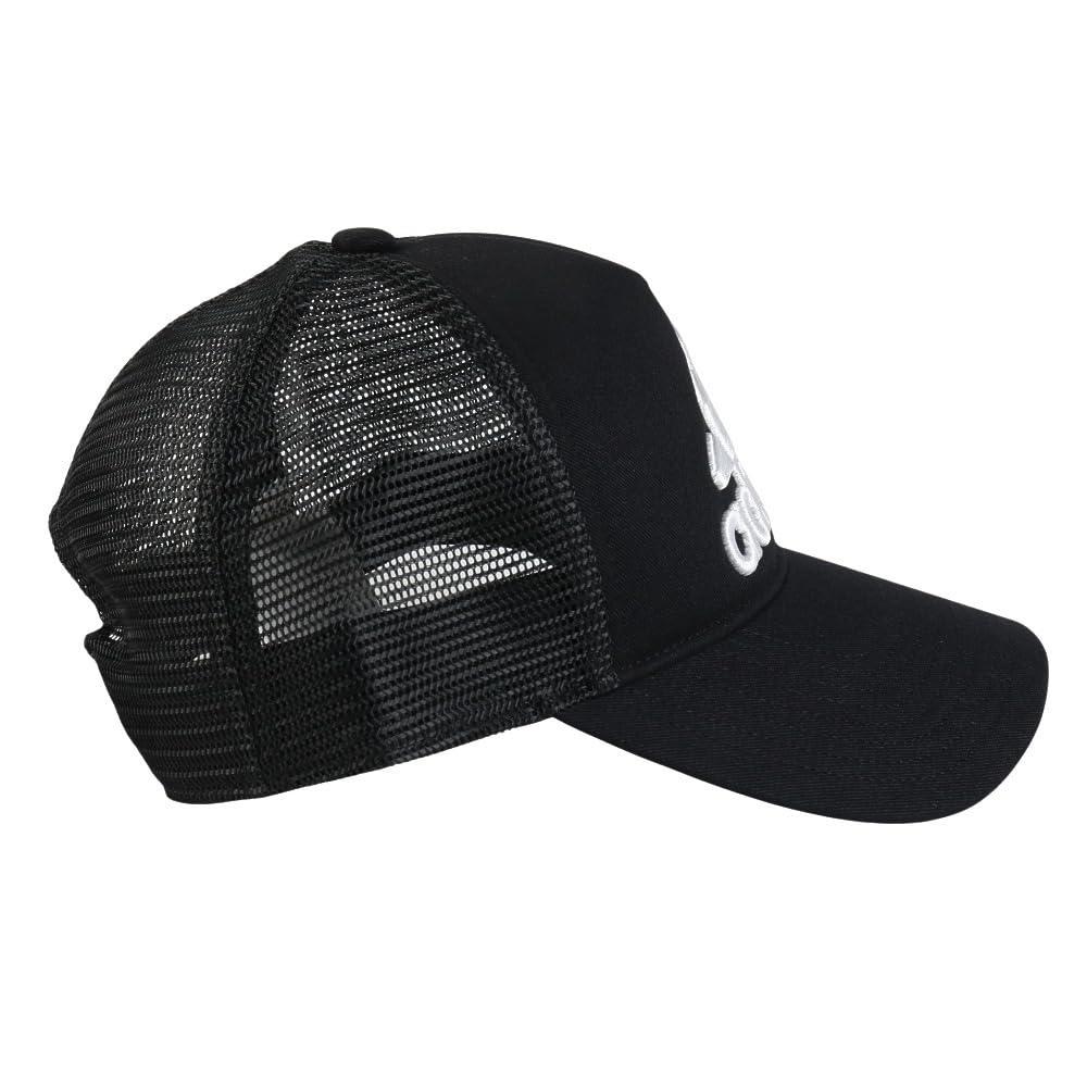 Adidas DVV02 Trucker OSFZ Cap, Men's, Black/Black/White (JH3727)