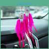 Creative Alloy Feather Dreamcatcher Car Pendant Simple Style Hanging Decoration