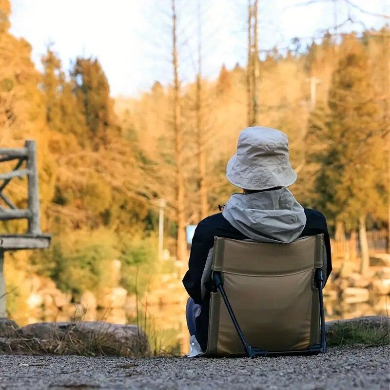 Camping Folding Chair Portable Lazy Chair Picnic Camping Back Chair Outdoor Fishing Chair Camping Furniture Outdoor Supplies