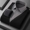 Men's long-sleeved shirt with thick wool, warm and casual, comfortable and versatile in winter, high quality, soft and trendy
