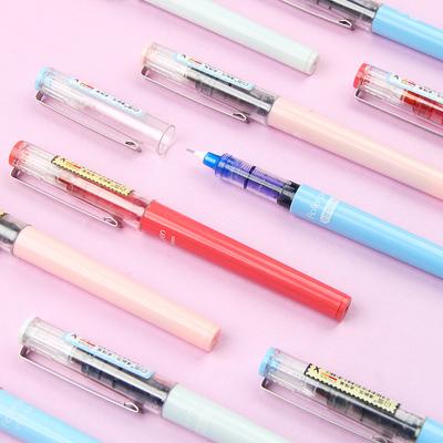 Přímé tekuté pero Roller 0,38 Neutrální pero na vodní bázi Černá Červená Modrá Signature Pen Studentské kancelářské potřeby