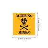 10/30/50pcs Warning Signs Graffiti Stickers Funny Danger Banning Pattern Decals DIY Phone Laptop Motorcycle Notebook Sticker Toy