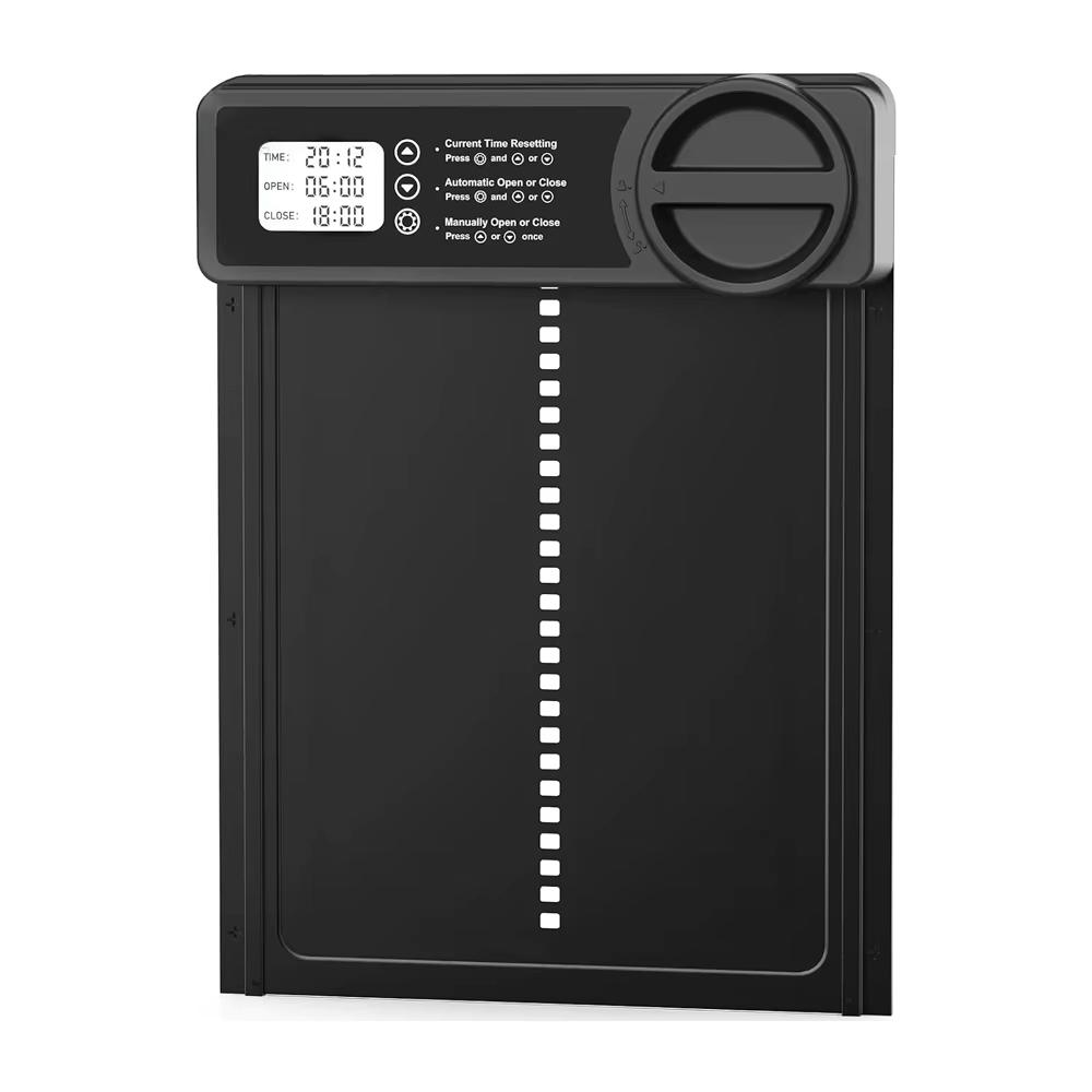 

Automatic Chicken Coop Door Aluminum Chicken Door Opener Timer Controlled Open/Close Coop Door Anti-Pinch Function Chicken Coop