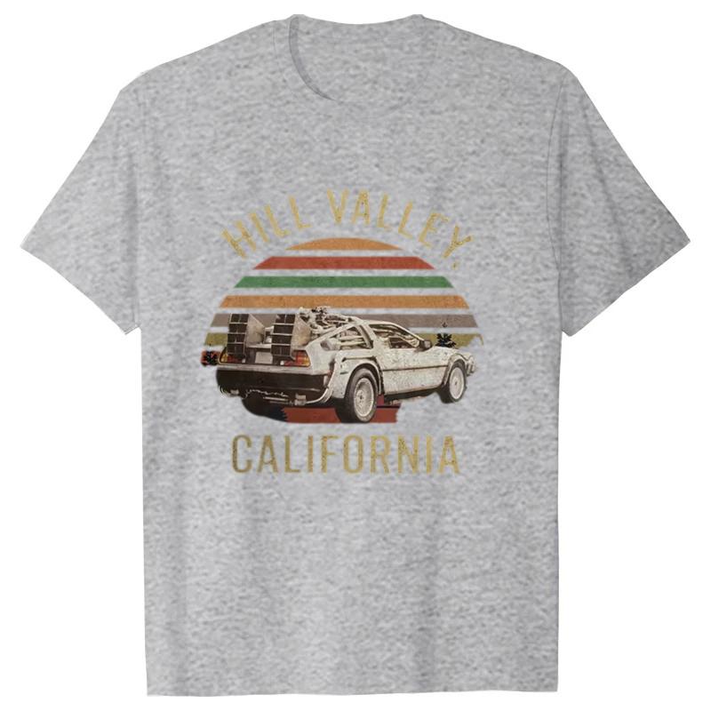 Hill Valley T-shirt, Back to The Future Shirt, Marty Mcfly, Hill Valley, Classic Men Women Tees Tops Harajuku Streetwear
