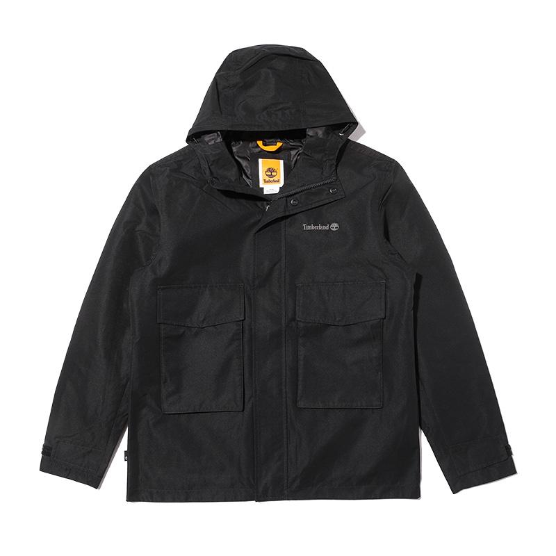 Timberland Men s Waterproof Hooded Outdoor Jacket Black A2H2P-001 XXL