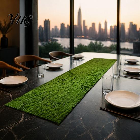 Non Maintenance Moss Turf Fake Mat, Realistic Artificial Faux Green Grass, 39" x Indoor Garden Landscaping Natural Looking for Crafts, DIY Fairy