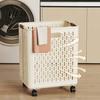Laundry Hamper for Bathroom Collapsible Hamper, Space Saving with Comfortable Handles Design, Bag Large Capacity Dirty Clothes Basket, Bedroom