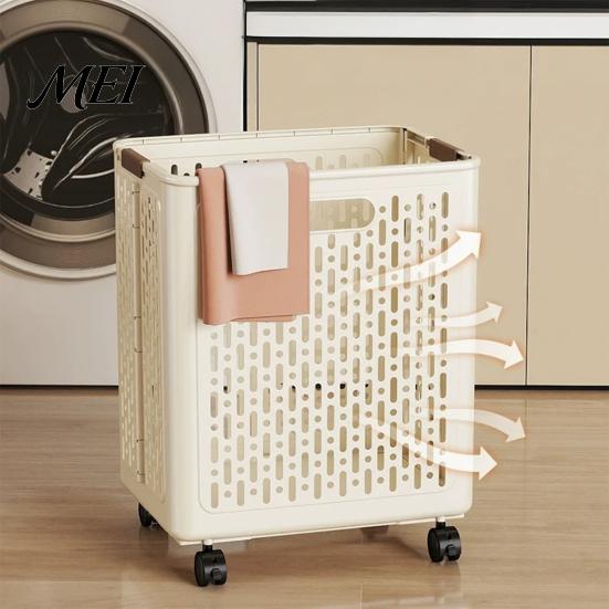 Laundry Hamper for Bathroom Collapsible Hamper, Space Saving with Comfortable Handles Design, Bag Large Capacity Dirty Clothes Basket, Bedroom