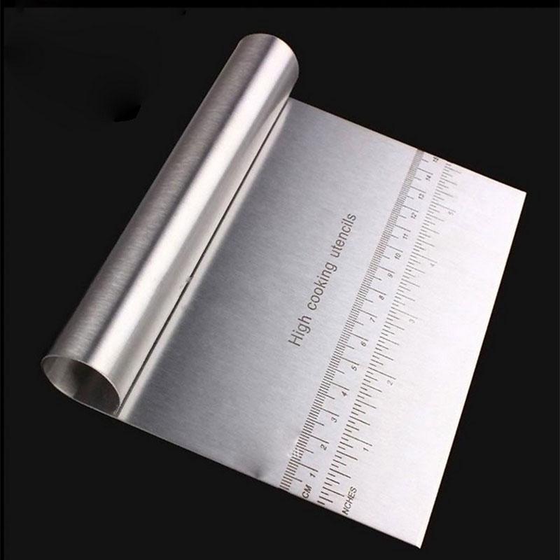 High Quality Stainless Steel Baking Pastry Stainless Steel Spatula Pizza Dough Scraper Kitchen Tool
