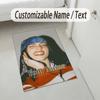 Personalized Crystal Velvet Carpet,Billie Eilish Custom Printed Name, Plush Area Rug For Home Indoor Decor