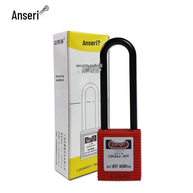 Ansell Longer Shackle Insulated Safety Padlock