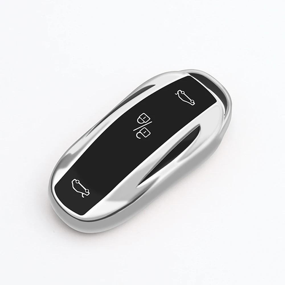 TPU Auto-Smart-Key-Abdeckung, Schlüsselanhänger, für Tesla Modell 3, Modell Y, Modell X, Modell S, Schlüsselschale, Taschenhalter, Schutzzubehör