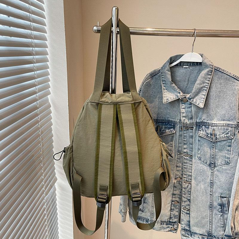 Handbag, solid color, minimalist style, large capacity, portable women's bag, minimalist style multifunctial backpack.