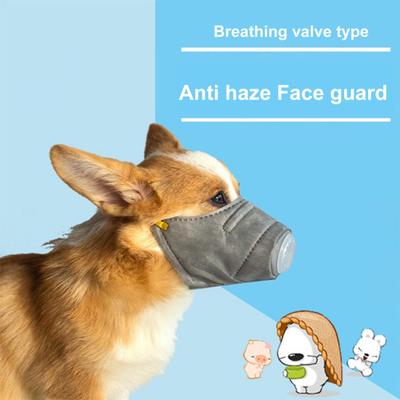 3 Pcs Reusable Dog Air Filter Muzzle Adjustable Anti Dust Dog Face Cushion Breathable Pet Respirator Muzzle for Large Small Dogs