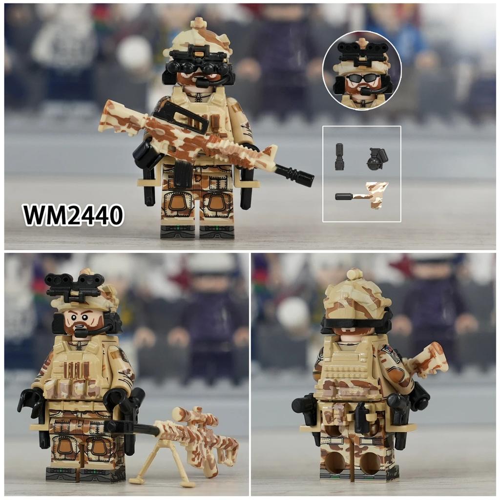 Serie Militare Forze Speciali Puzzle Assemblaggio Blocchi da Costruzione Giocattolo Minifigure