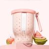 Double Layer Oatmeal Storage Jars Anti-Slip Salad Cup Fruit Preservation Cup  Multi-purpose