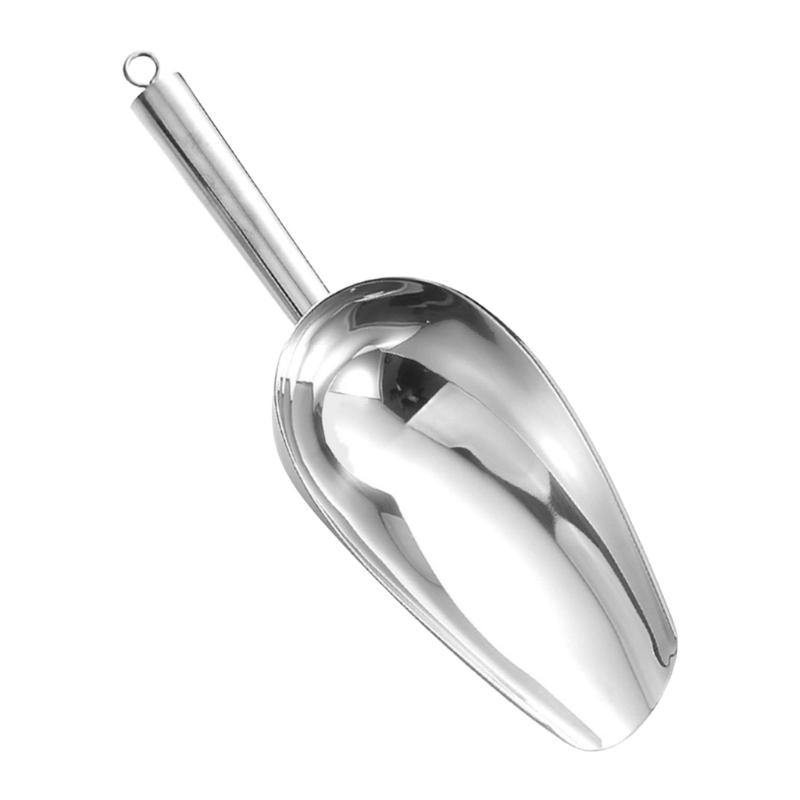 Durable Nonrust Steel Ice Scoops For Freezers And Ice Bucket With Ergonomic Handle Kitchen Tool Freezers Ice Scoops