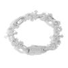 Hip Hop 8-Shape Thorn Cross Bracelet Cuban Chain Men's Zircon Personalized Trendy Jewelry