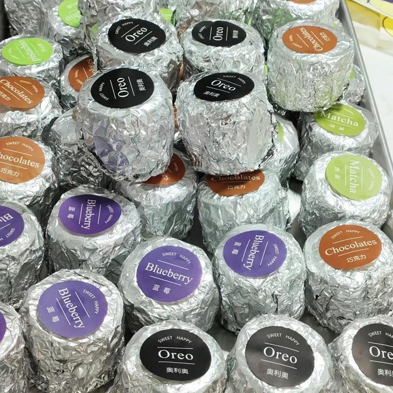 100Pcs 20*20Cm Diy Food Aluminum Foils Wrapping Paper Sheets Packaging For Chocolate Candy Wedding Party Birthday Gift Decor