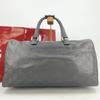 GUCCI GG Pattern Boston Bag Handbag Nylon Leather Interior Pocket Black A4 Size Men's 012 0383
