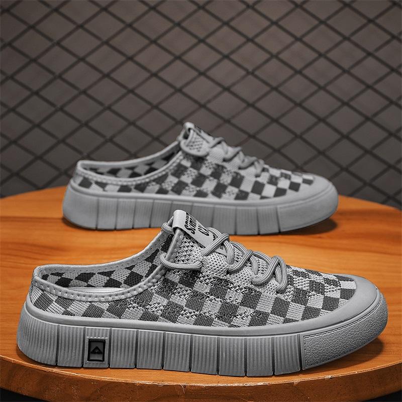 

Тапочки Повседневные кроссовки Мокасины Ткань Износостойкая Спорт и отдых Мягкие и удобные Круглый носок Износостойкие Низкие 39 серый