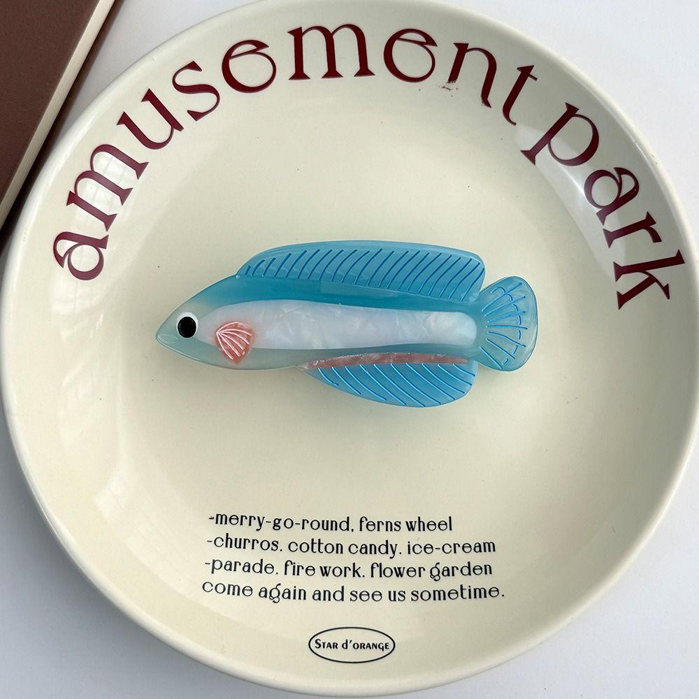 Marine Hair Clip Acetic Acid Shark Clip New Fish Hair Claws  Girls Gift