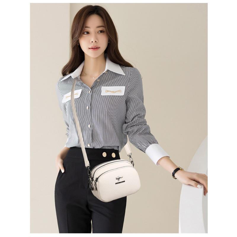 Stylish Casual Small Square Bag Large Capacity Soft Leather Single Shoulder Crossbody Mother Bag